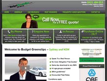 Tablet Screenshot of budgetgreenslips.com.au